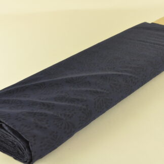 Stretch Viscose Jersey Black Burnout Paisley Dress/Craft/Abaya Fabric*FREE P&P* 